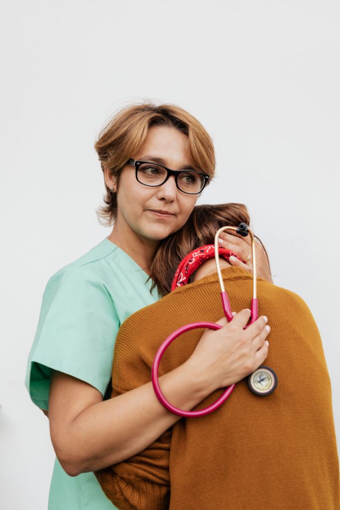 personal-care-assistance-vermont Home care professional providing personal care assistance to an older adult in Vermont